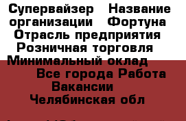 Супервайзер › Название организации ­ Фортуна › Отрасль предприятия ­ Розничная торговля › Минимальный оклад ­ 19 000 - Все города Работа » Вакансии   . Челябинская обл.